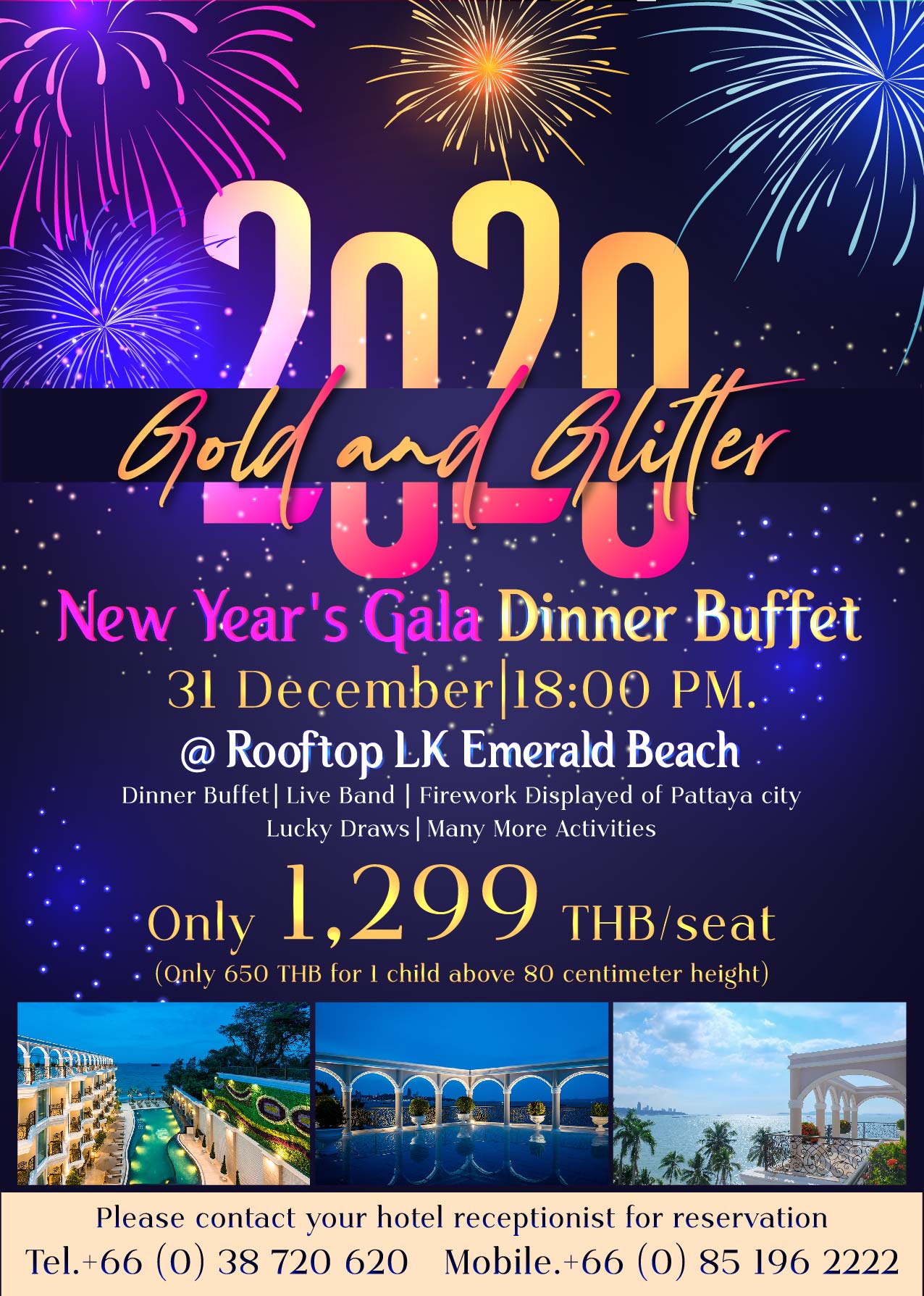 Package New Year's Eve at LK Emerald Beach